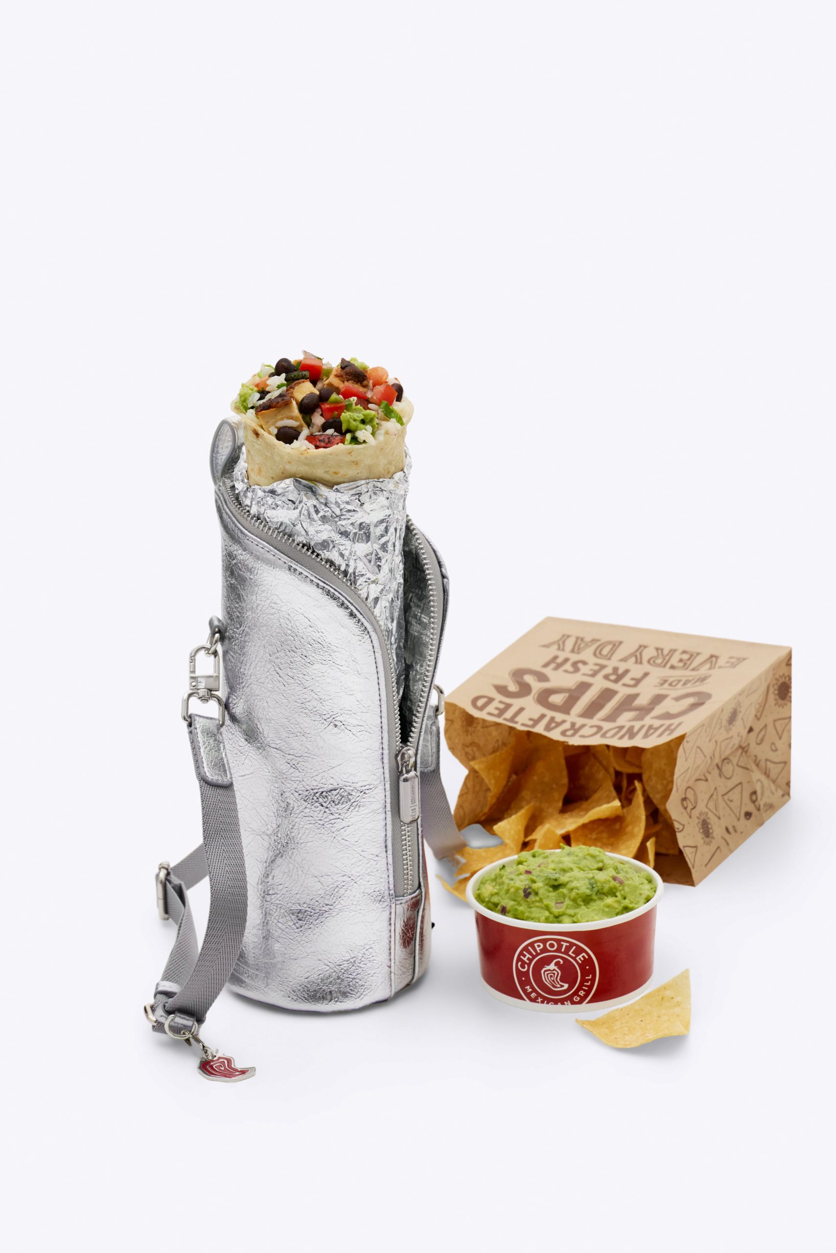 BÉIS x Chipotle The Burrito Crossbody in Foil - Image 6