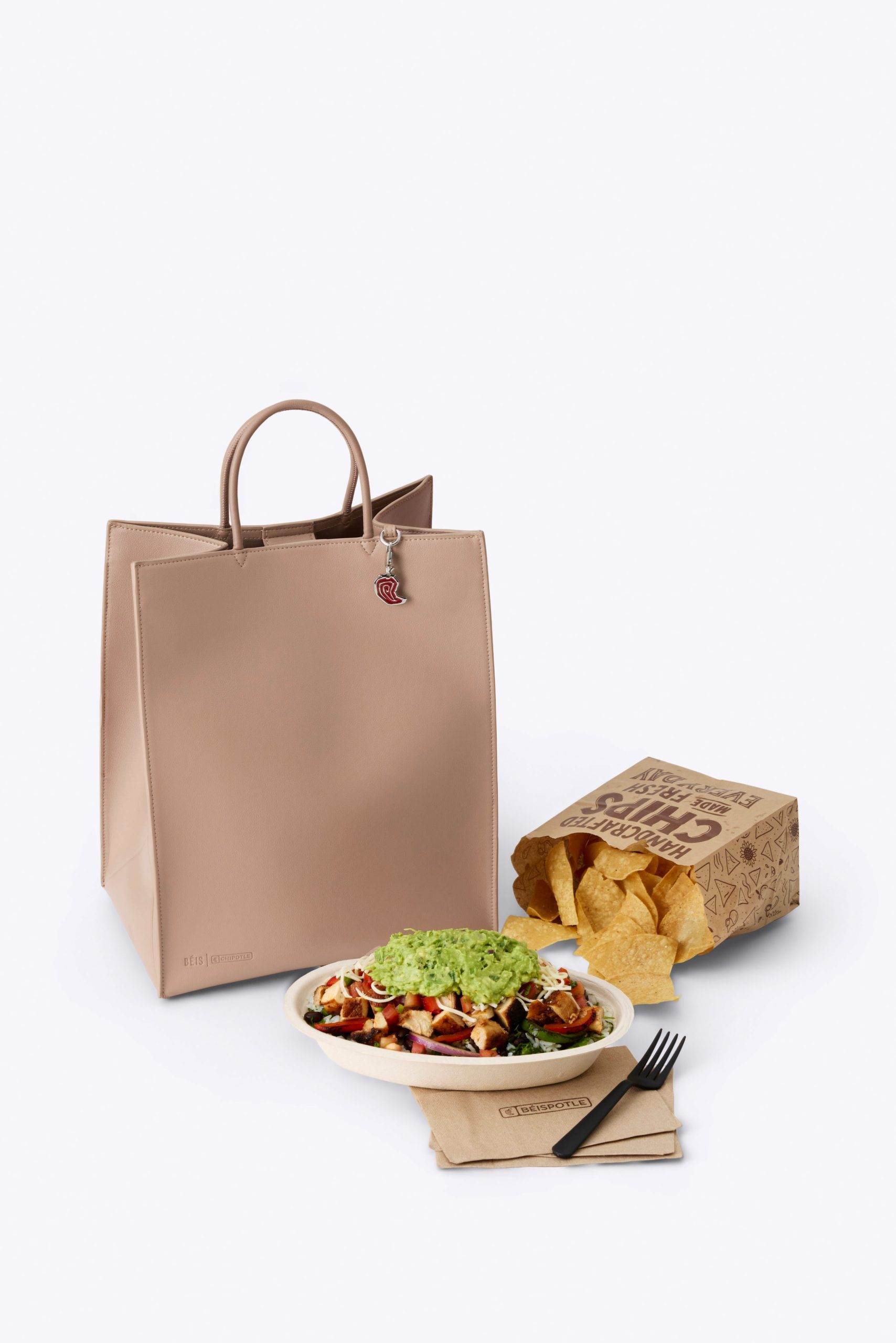 BÉIS x Chipotle The To Go Bag in Kraft Brown - Image 6