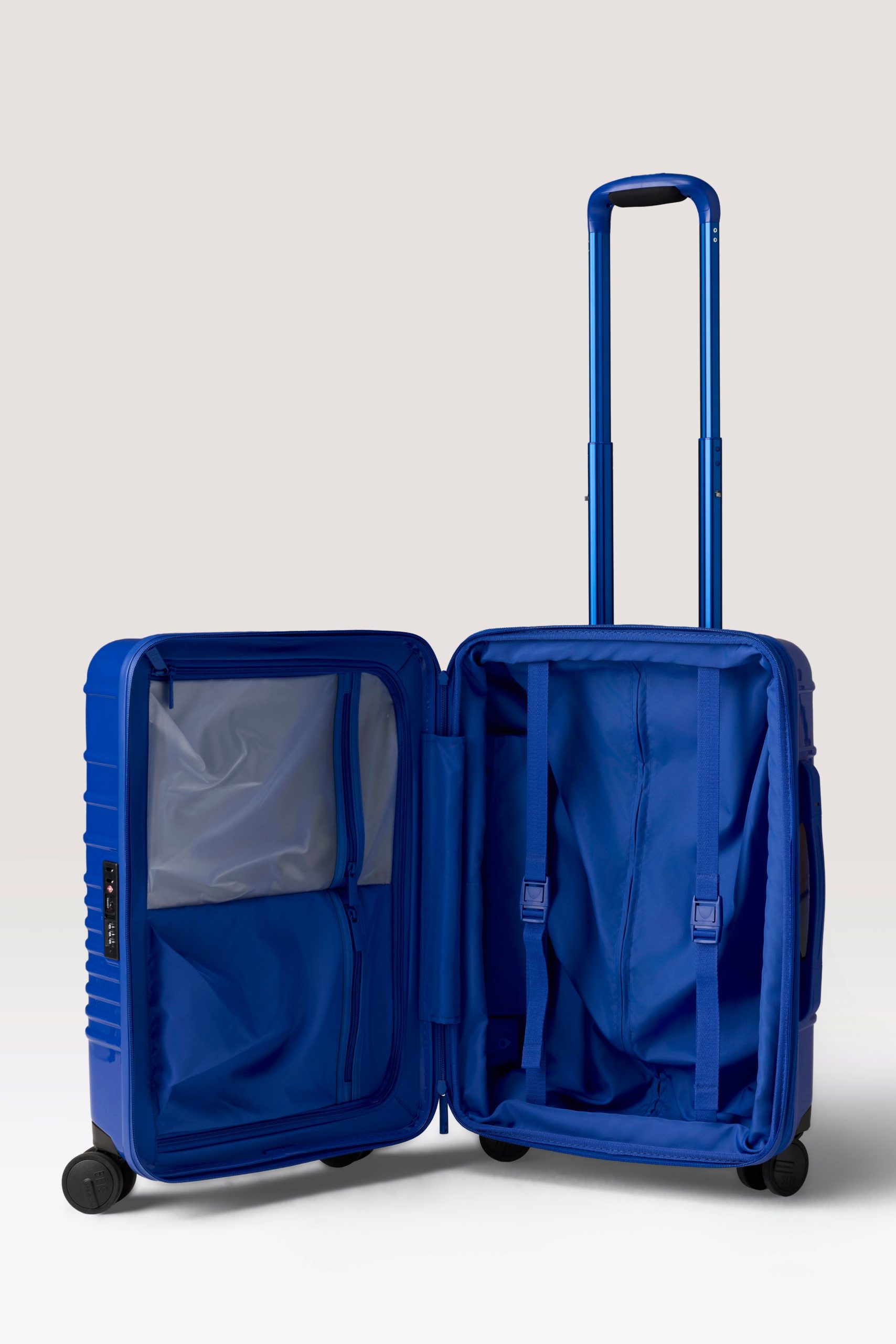 The Carry-On Roller in Glossy Cobalt Blue - Image 2