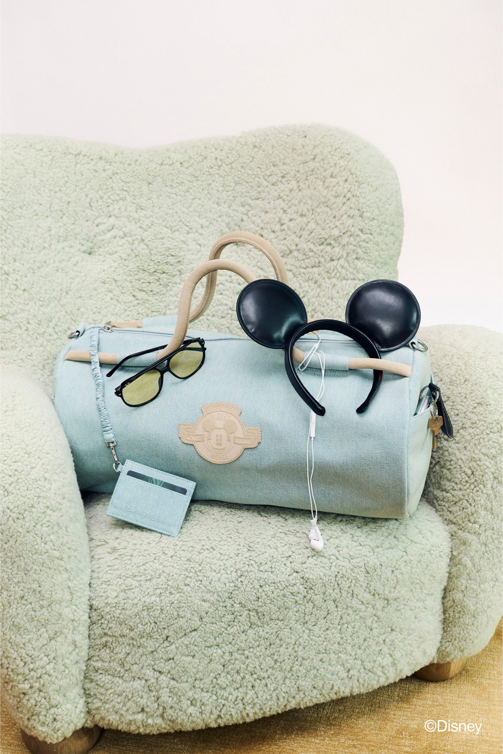 The Disney Large Duffle in Blue Jeans - Image 4