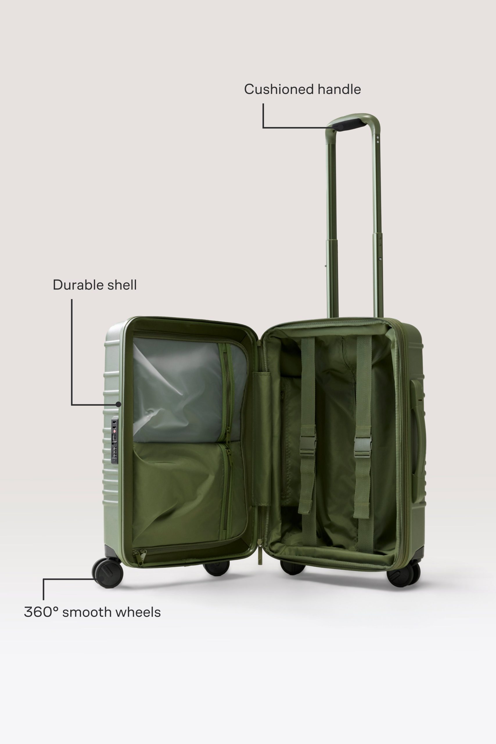 The Carry-On Roller in Olive - Image 2