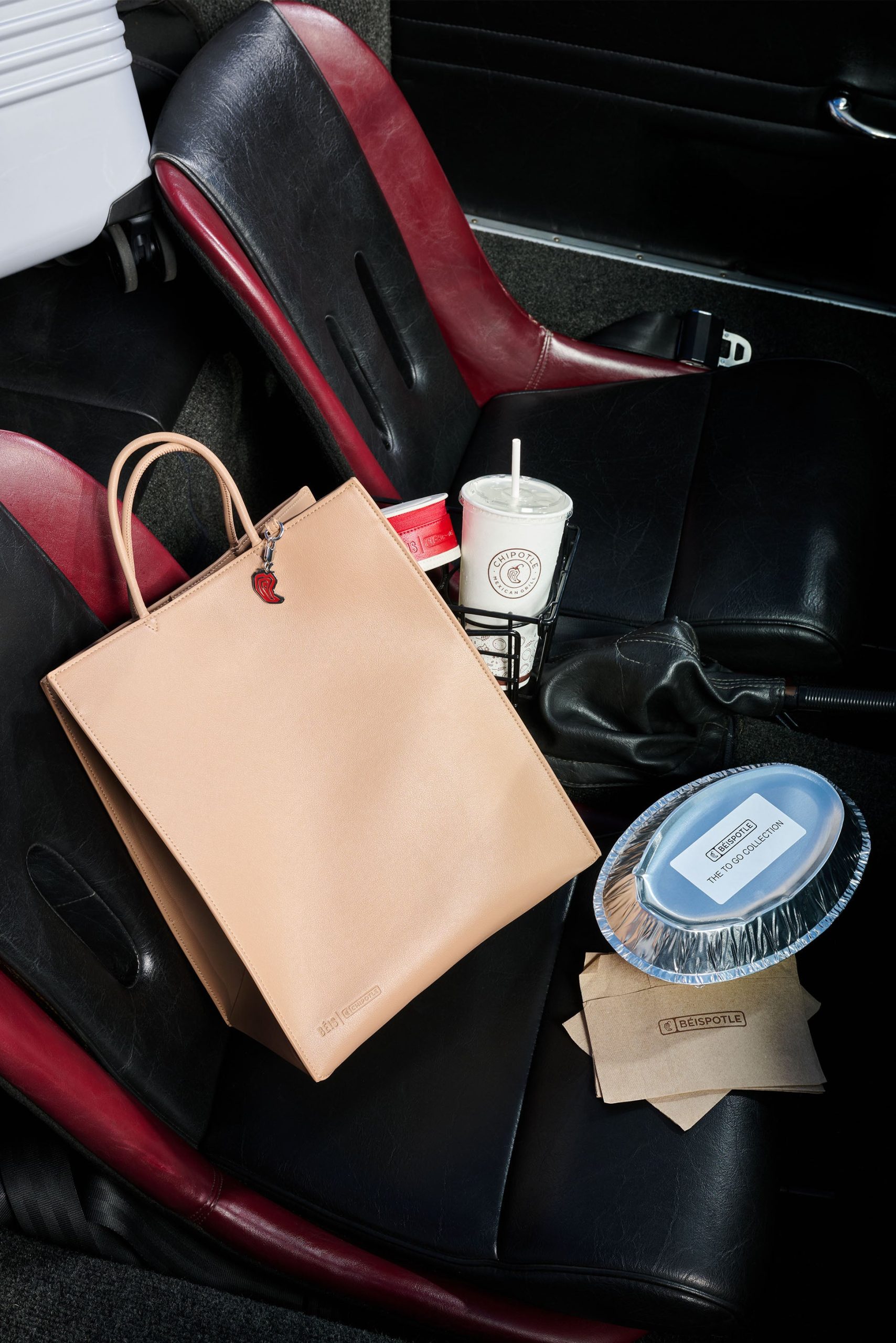BÉIS x Chipotle The To Go Bag in Kraft Brown - Image 2